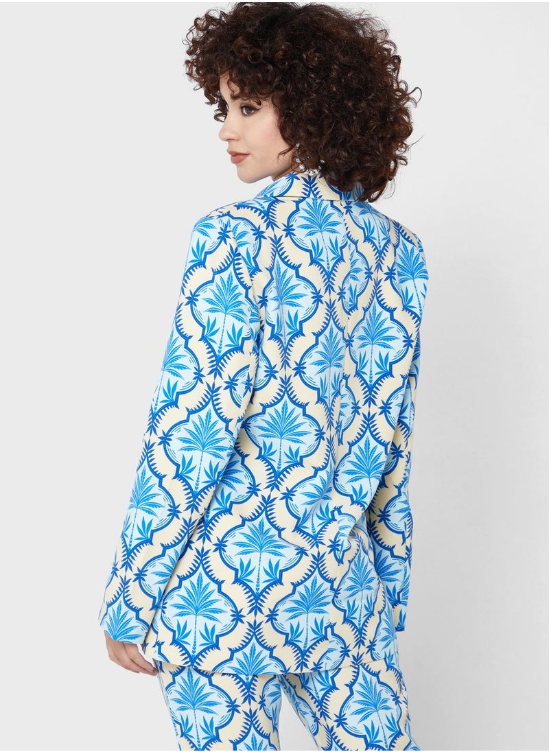 Never fully Dressed - Printed Tailored Blazer - Image 1