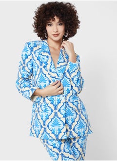 Printed Tailored Blazer