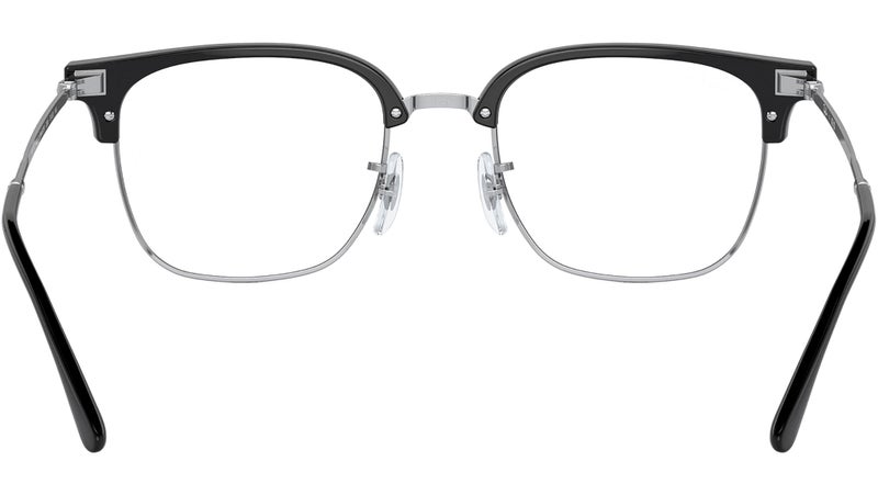 راي بان Unisex Ray-Ban RX7216F 2000 New Clubmaster Black Silver RX Optical Frame - 53mm - Image 5
