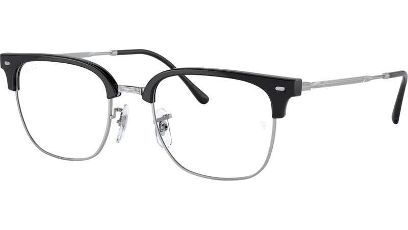 راي بان Unisex Ray-Ban RX7216F 2000 New Clubmaster Black Silver RX Optical Frame - 53mm - Image 2