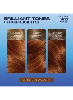 CLAIROL Clairol Nice'n Easy Permanent Hair Dye, 6R Light Auburn Hair Color, Pack of 1  - Image 4