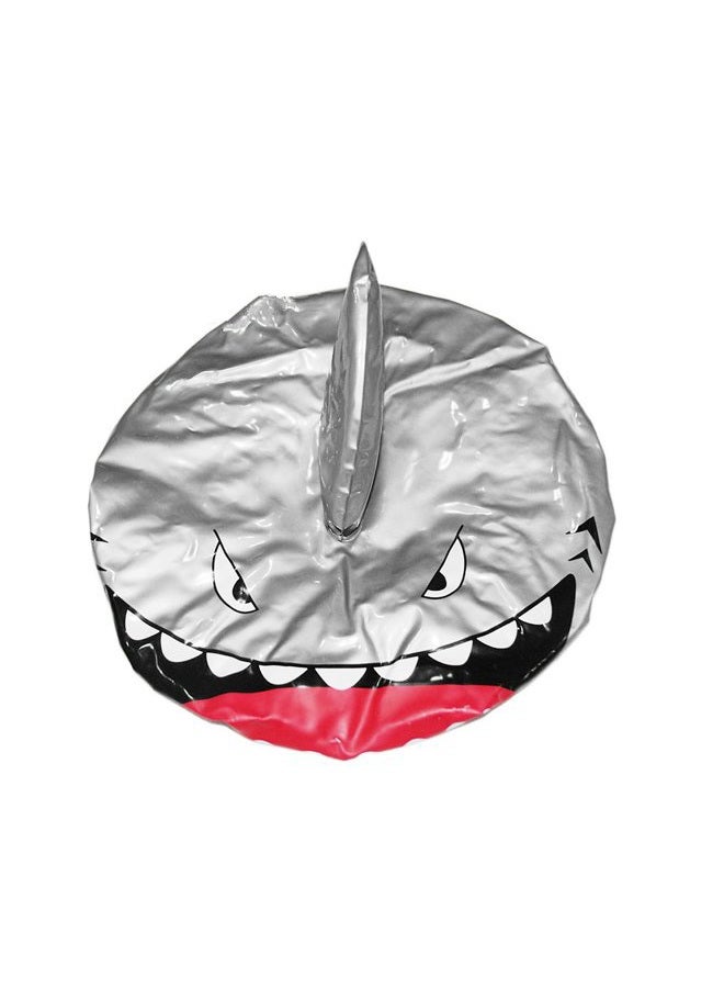 DS.DISTINCTIVE STYLE Ace Select Shower Cap Shark Kids Shape Shower Hat Baby Bath Cap - Sliver - Image 4