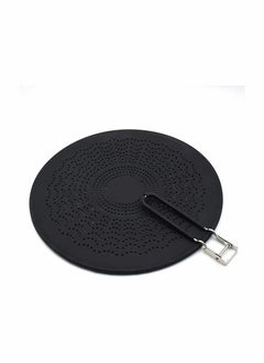 Silicone Splatter Screen, Pan Cover with Folding Handle, High Heat Resistant Oil Splash Guard, Insulation Cooling Mat