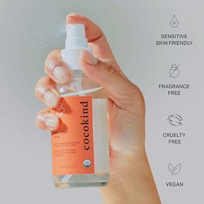 Cocokind Rosewater Facial Toner by Cocokind, Multipurpose Spray to Set Makeup, Double Cleanse, and Balance Skins pH, Made with Rose Hydrosol, 4 Fl Oz - Image 4