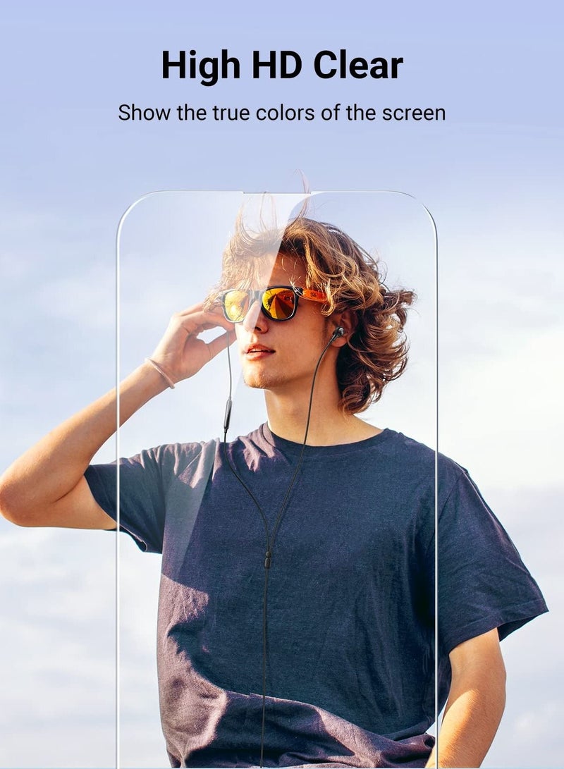 BORTONY Pack of 2 Screen Protector Compatible with 14 Pro 6.1" Tempered Glass 9H Hardness HD Clear Anti-Scratch Bubble Free For Apple iPhone 14 Pro - Image 3