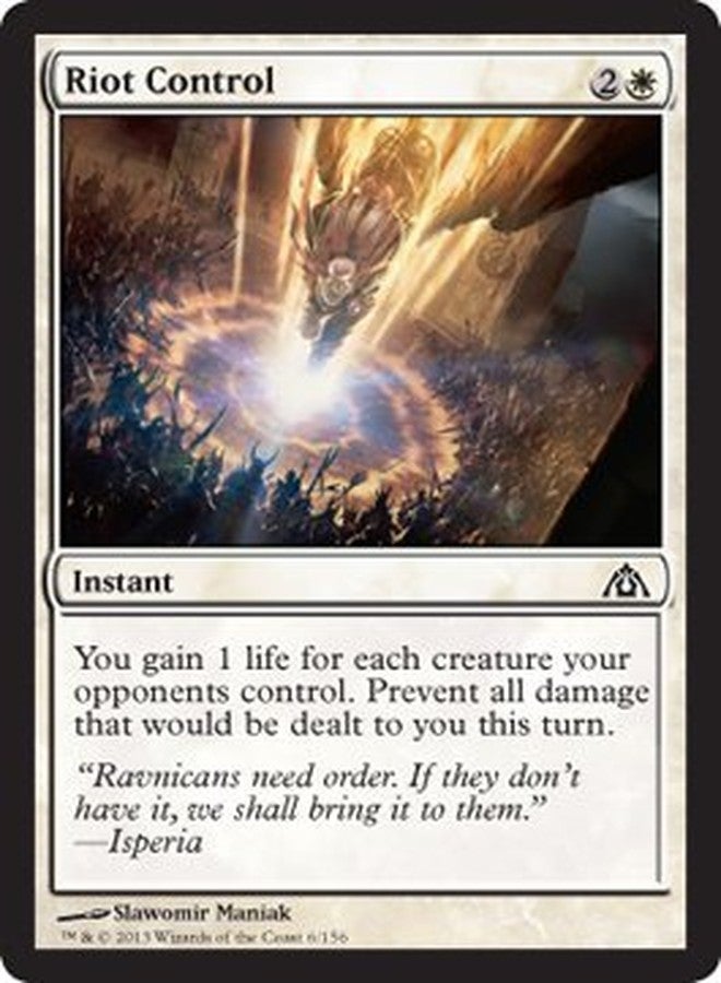 Magic The Gathering - Riot Control (6) - Dragon's Maze