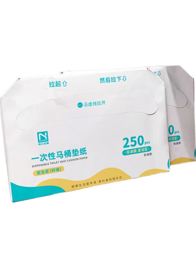 NOLANSEND Disposable Toilet Seat Covers, Travel-Safe, Water-Soluble, For Pregnant Women, Toilet Seat Protectors, 250 Sheets - Image 3