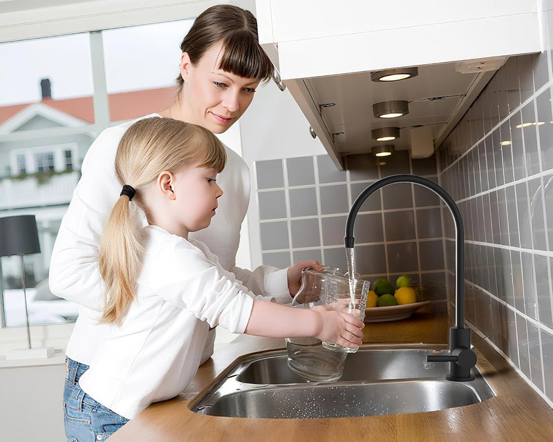 havin Black Bar Sink Faucet, RO Water Filter Faucet,Drinking Water Faucet fits Most Water Filtration System, Kitchen Reverse Osmosis Faucet, Stainless Steel Filter Tap, Beverage Faucet for Bar Sink - Image 2