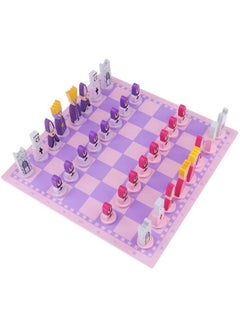 Travel Chess Set With Chess Board Educational Toys For Kids And Adults Pink