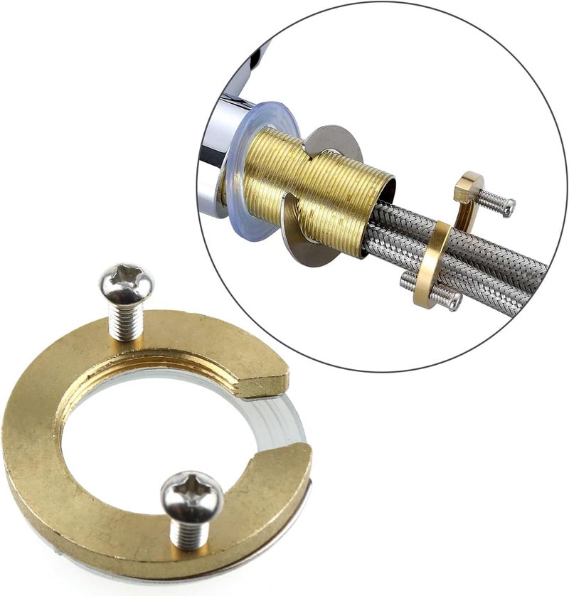 LUORNG 31MM Brass C Type Kitchen Faucet Antiloosing Nut Cap Fastening Circlip Washer Accessory Tool Set Faucet Accessories Wash Basin Tap Fixing Fitting Kit - Image 5