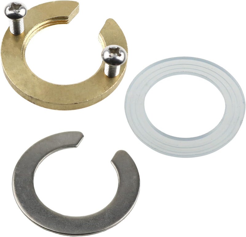 LUORNG 31MM Brass C Type Kitchen Faucet Antiloosing Nut Cap Fastening Circlip Washer Accessory Tool Set Faucet Accessories Wash Basin Tap Fixing Fitting Kit - Image 3
