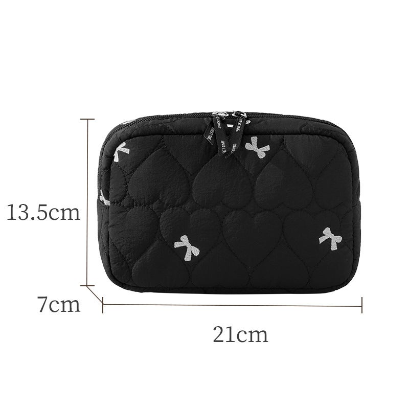 Beilian Portable Cosmetic Bag, Fashion Bow, Travel Organizer - Image 3