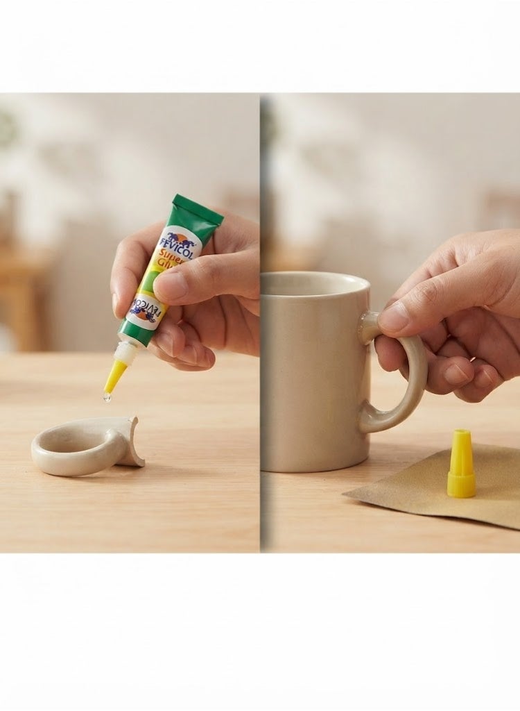 Fevicol Super Glue 1 Drop Instant Adhesive, 3g x 12 Nos - Image 2