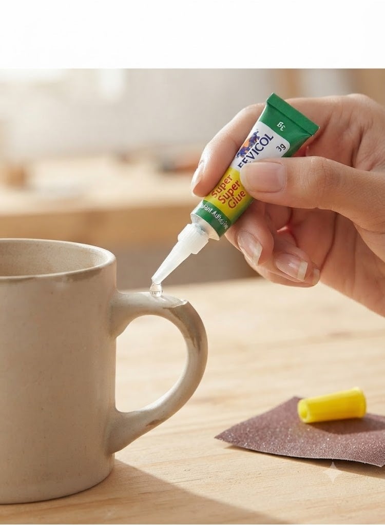 Fevicol Super Glue 1 Drop Instant Adhesive, 3g x 12 Nos - Image 3