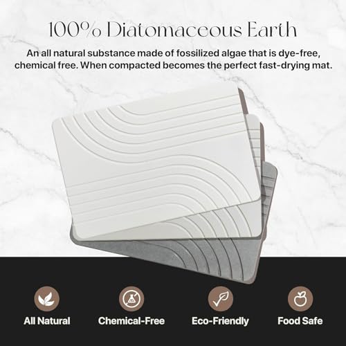 FOKRIM Bathroom Mats Anti Slip - Door mat Earth Stone Bath Mat, Quick Drying, Absorbent Bathroom Mat, Anti Skid Mat for Bathroom Easy to Clean (60x40 cm Perfect in Size) - Image 4