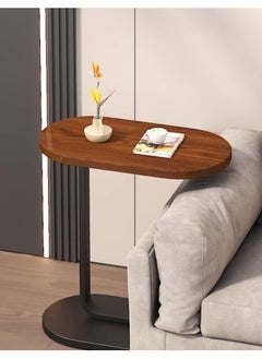 ALMUFARREJ Nordic Style Simple Shaped Coffee Table And Sofa Side End Table For Home Living Room - Brown & Black  - Image 4