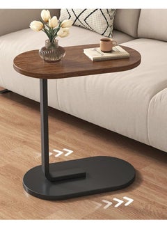 ALMUFARREJ Nordic Style Simple Shaped Coffee Table And Sofa Side End Table For Home Living Room - Brown & Black  - Image 1