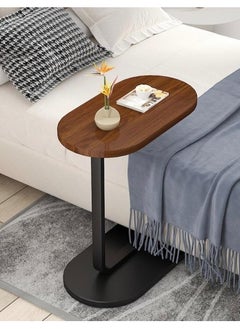 ALMUFARREJ Nordic Style Simple Shaped Coffee Table And Sofa Side End Table For Home Living Room - Brown & Black  - Image 3