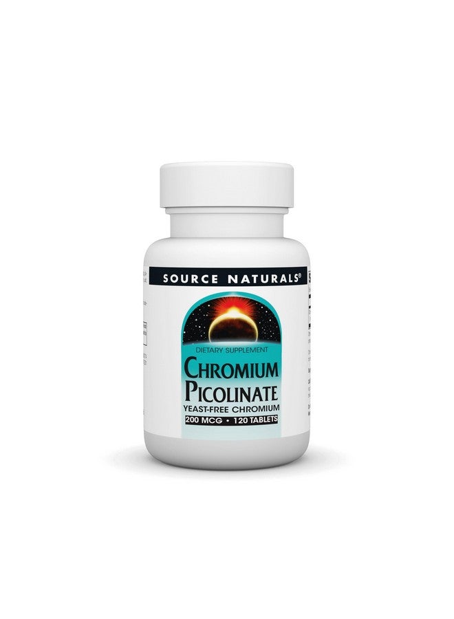 Source Naturals Chromium Picolinate 200 Mcg Tablet, 120 Count - Image 1