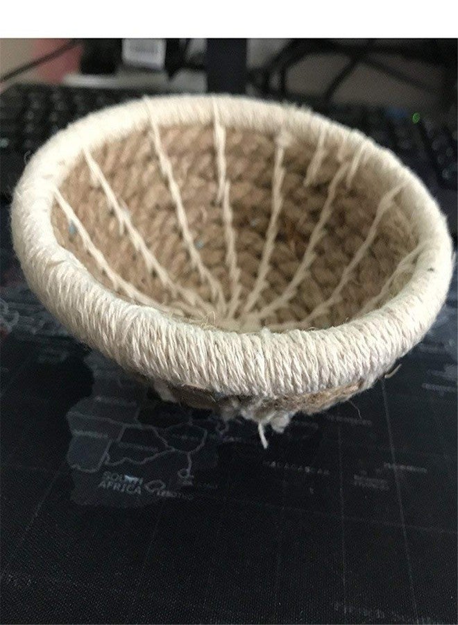 زيسويل عش تربية طيور مصنوع يدويًا من حبل الكتان المنسوج، وقفص صغير للببغاء، وصندوق تعشيش للببغاء الأسترالي، والكوكاتيل، والكونيور، والكناري، والعصافير، وطيور الحب. - Image 5