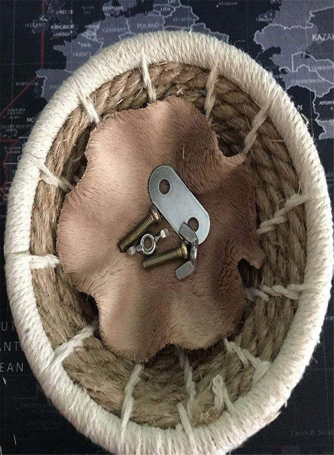 زيسويل عش تربية طيور مصنوع يدويًا من حبل الكتان المنسوج، وقفص صغير للببغاء، وصندوق تعشيش للببغاء الأسترالي، والكوكاتيل، والكونيور، والكناري، والعصافير، وطيور الحب. - Image 3