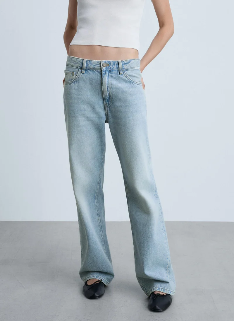 MANGO Mid Waist Jeans