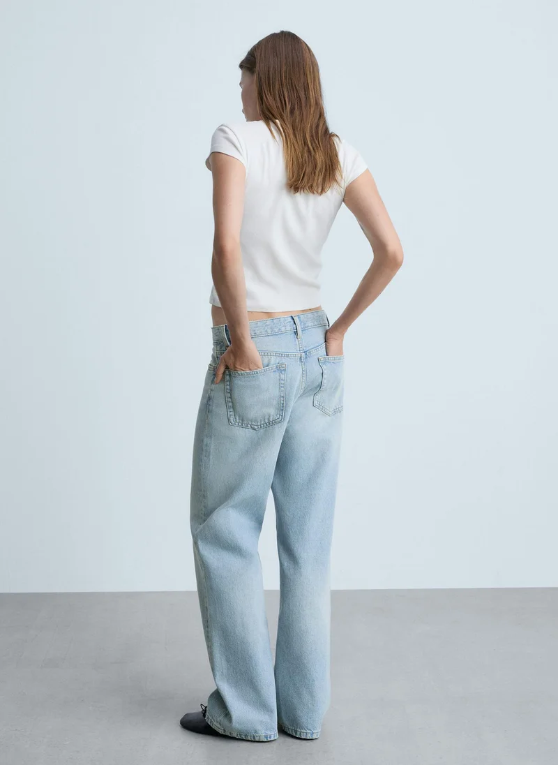 MANGO Mid Waist Jeans