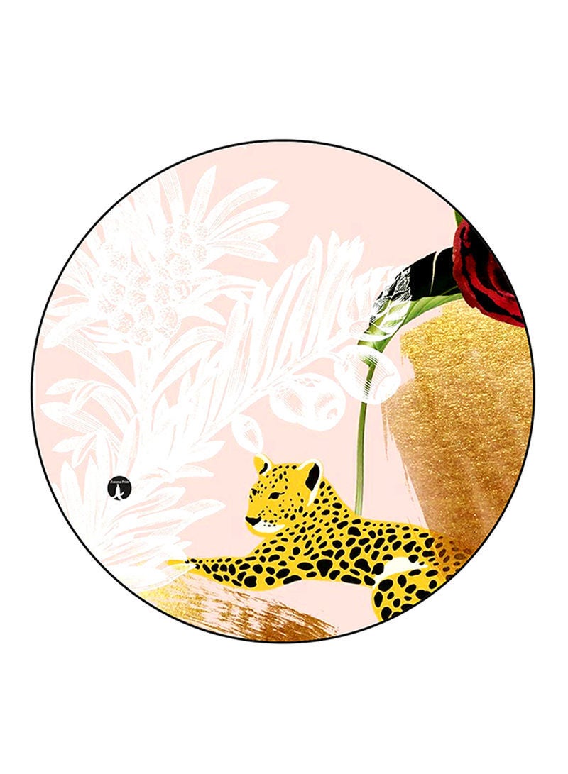 Cheetah Printed Mouse Pad  Multicolour