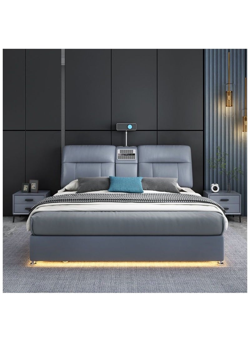 AWD Luxury Smart Bed with Projector, Bluetooth Speaker, Air Purifier, Smart Sensor Light, Three Drawer Storage.  - Image 1