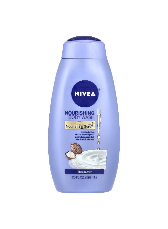 Nivea, Nourishing Body Wash, Shea Butter, 20 fl oz (591 ml) - Image 1