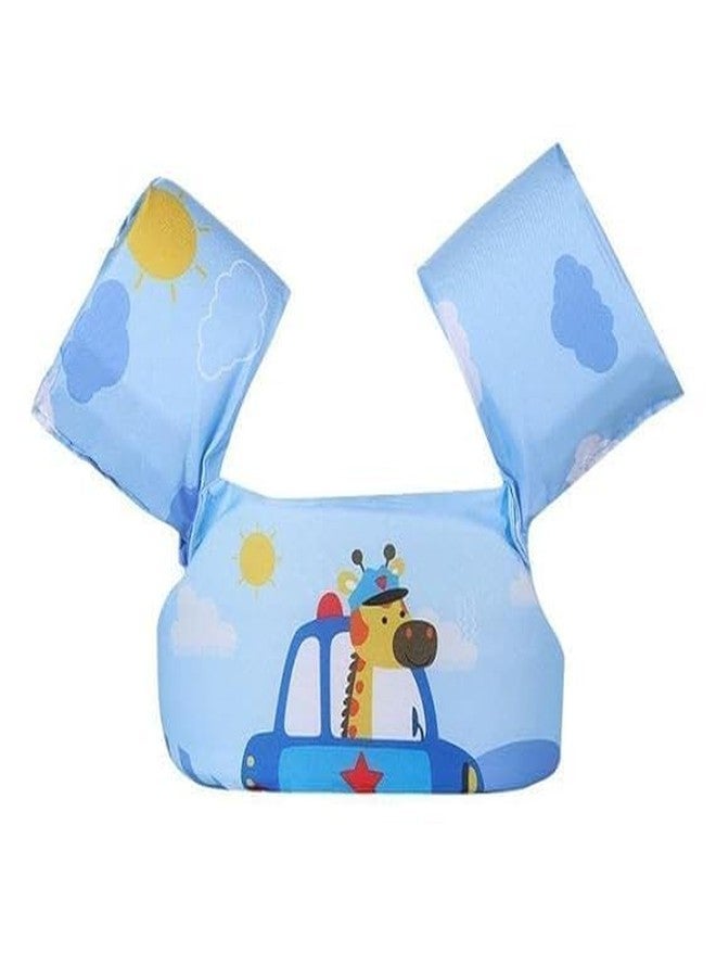 DRAWBRIDGE Cute Cartoon Printed Cool Beach/Pool Party Float Arm Band Swimming Trainer Vest Life Jacket Safety Gear for Baby Boys and Girls (Age 2 to 6)(Pack of 1) - Image 1