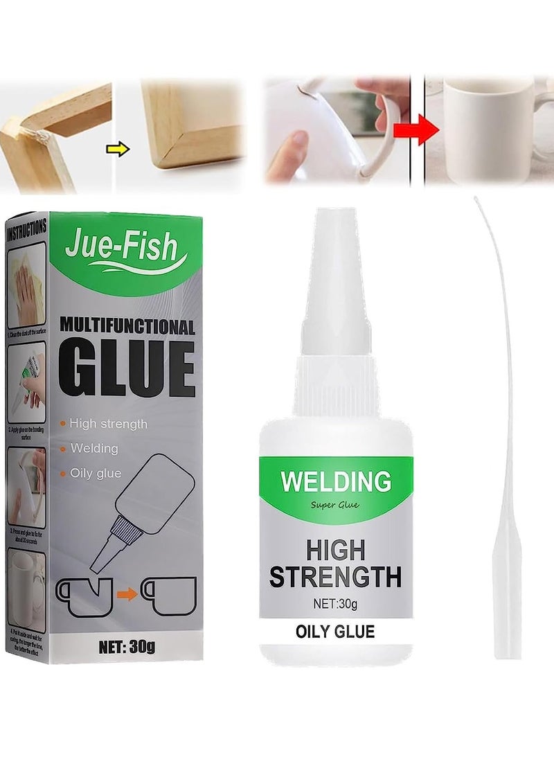 JUE-FISH 1Pcs Jue Fish Glue, Multifunctional Glue, Jue Fish Waterproof Glue, All Purpose Super Glue Extra Strength for Fast Repair and Curing  - Image 1