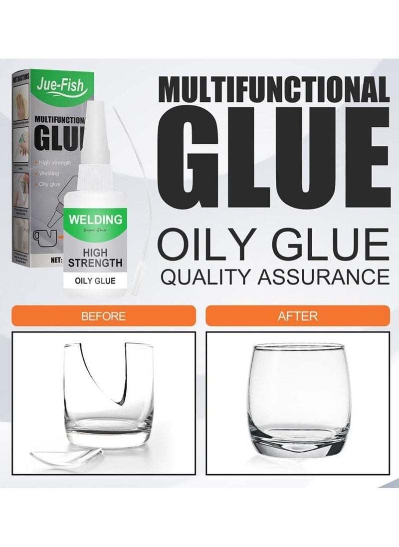 JUE-FISH 1Pcs Jue Fish Glue, Multifunctional Glue, Jue Fish Waterproof Glue, All Purpose Super Glue Extra Strength for Fast Repair and Curing  - Image 3