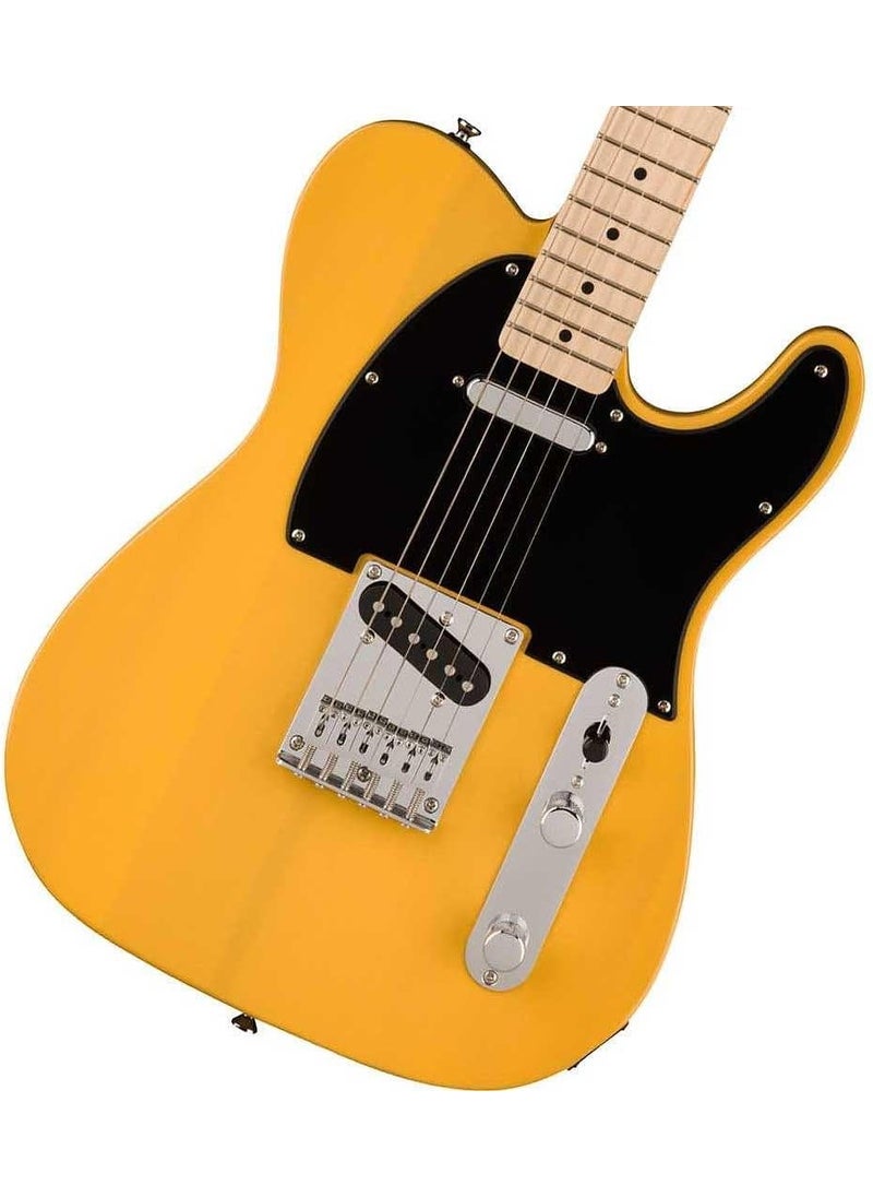 FENDER Squire Sonic Telecaster Electric Guitar Butterscotch Blonde Maple Fingerboard  - Image 4