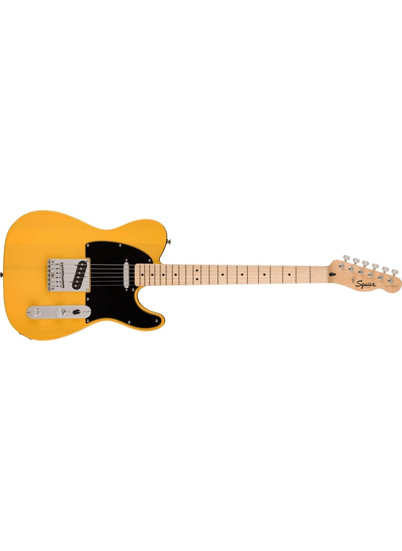 FENDER Squire Sonic Telecaster Electric Guitar Butterscotch Blonde Maple Fingerboard  - Image 1