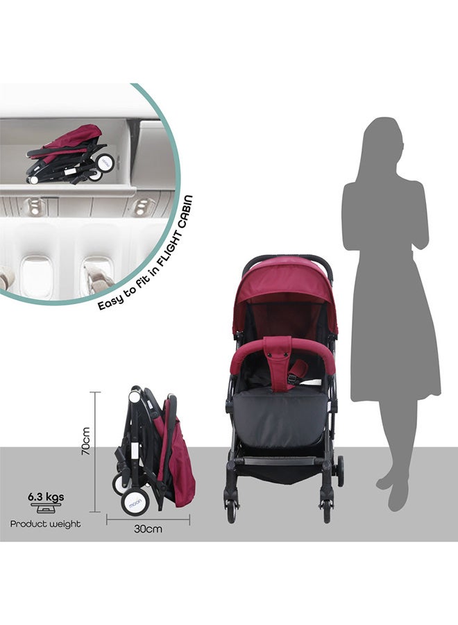 Moon Compact - Cabin Stroller - Dark Red - Image 5