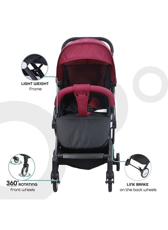 Moon Compact - Cabin Stroller - Dark Red - Image 3