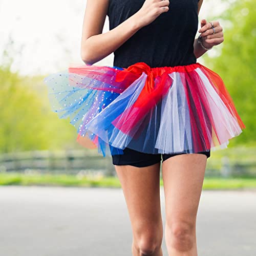 Gone For a Run American Flag Tutu Skirt for Women | Adult Tutus | Lightweight | Running Costume Tutu| Patriotic - Image 2