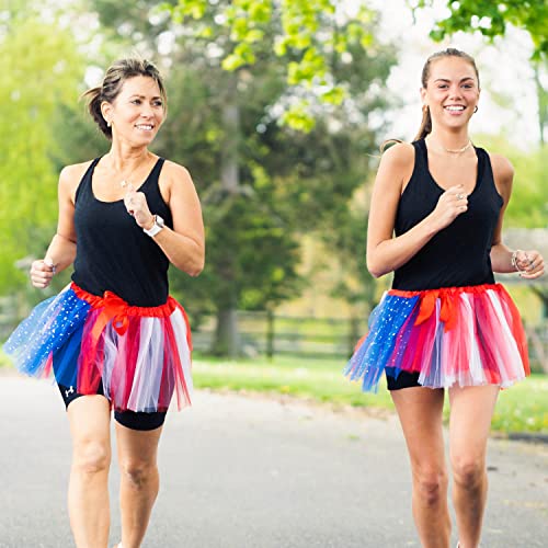 Gone For a Run American Flag Tutu Skirt for Women | Adult Tutus | Lightweight | Running Costume Tutu| Patriotic - Image 4