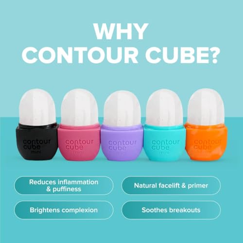 Contour Cube Original Ice Roller for Sculpting DePuffing Face Ice Roller Massager with BPAFree Silicone Ice Mold for Face Skin Care Tools for Daily Skincare 180ml Mint - Image 3
