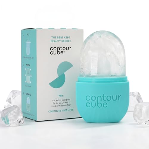 Contour Cube Original Ice Roller for Sculpting DePuffing Face Ice Roller Massager with BPAFree Silicone Ice Mold for Face Skin Care Tools for Daily Skincare 180ml Mint - Image 1