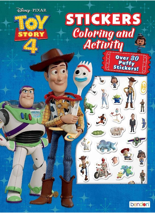 Toy Story Toy Story Disney 4 Puffy Sticker Coloring & Activity Book 45773, Bendon  - Image 1