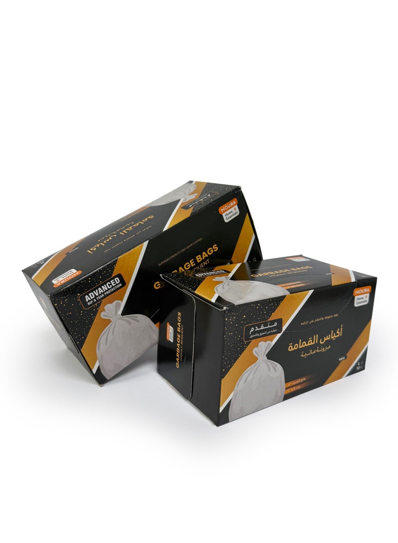 NOURA PACK GARBAGE 4 GALLON WHITE 30PCS 1x12 - Image 1