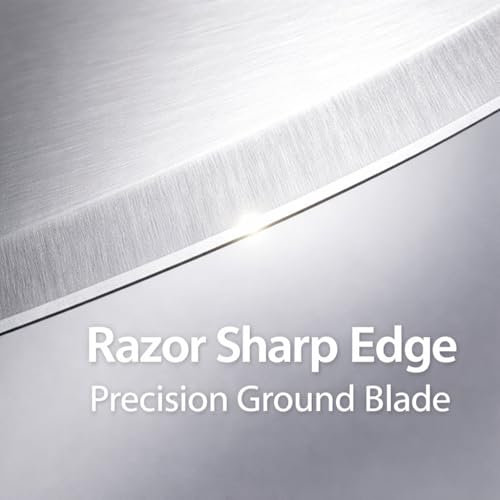 Machado High Carbon Stainless Steel Cleaver/Butcher Knife Rivet Fixed Full Tang Handle for Cutting Chopping Slicing Vegetables, Fish, Meat for Kitchen, Hotel, Restaurants - Image 2