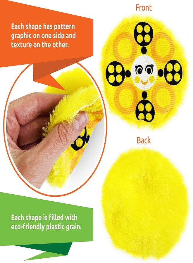 BabyBibi Bean Bags Learning Shapes for Toddlers - Sensory Toys for Babies - Set of 7 Touch and Feel Cloth Shapes to Develop Brain & Motor Skills - Image 3