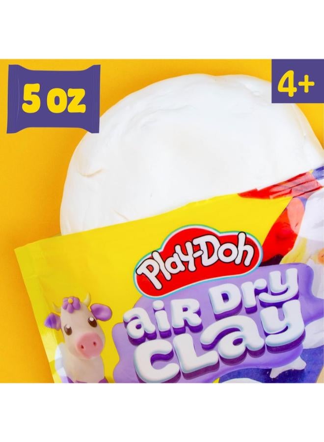 Play-Doh PLAYDOH AIR CLAY SINGLE COLOR BAG (5OZ) WHITE - Image 5