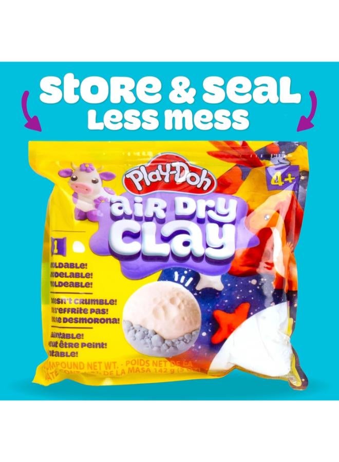 Play-Doh PLAYDOH AIR CLAY SINGLE COLOR BAG (5OZ) WHITE - Image 4