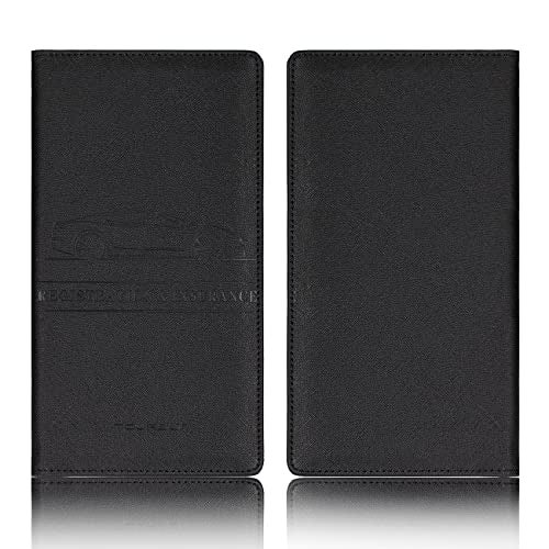 TOURSUIT Car Registration and Insurance Card Holder, Vehicle License Document Glove Box Compartment Organizer, Interior Car Accessories for Women Men Teens (Cross Black) - Image 3