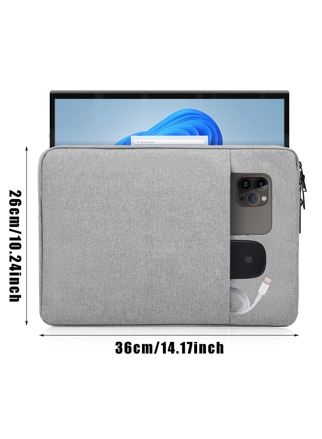 حقيبة حافظة مقاومة للماء لأجهزة الكمبيوتر المحمولة مقاس 13 بوصة (رمادي) - Image 2