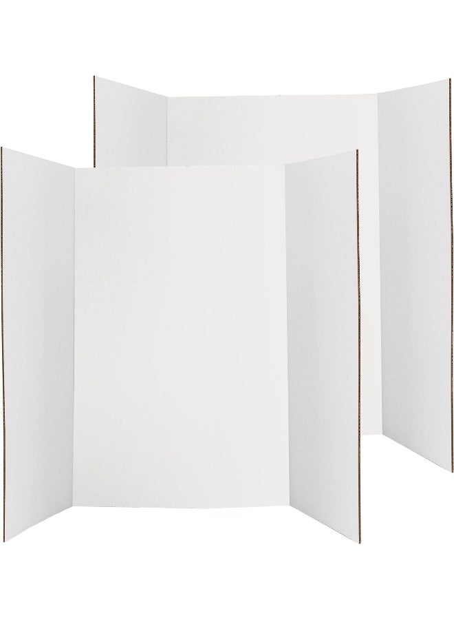 BPA لوحة عرض ثلاثية الطي بي بي إيه البيضاء للمعارض والعروض التجارية 28" X 40" - Image 1
